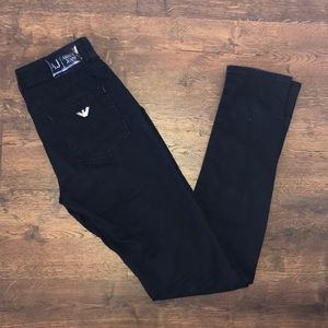 Dark wash skinny jeans